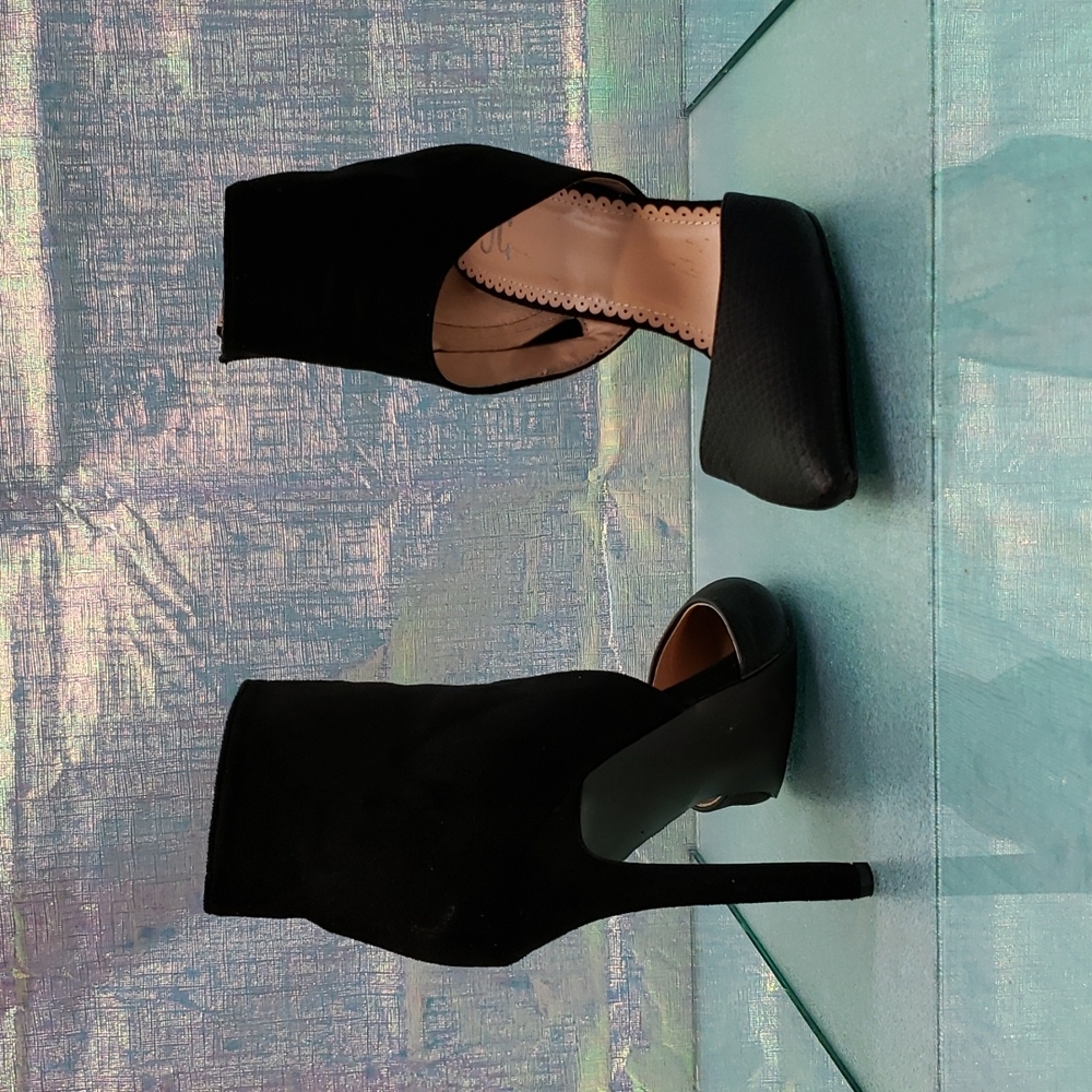 Black Velvet Heels